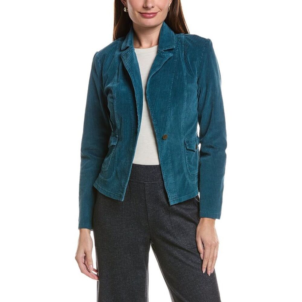 Xcvi Womens  Aila Corduroy Blazer, Blue